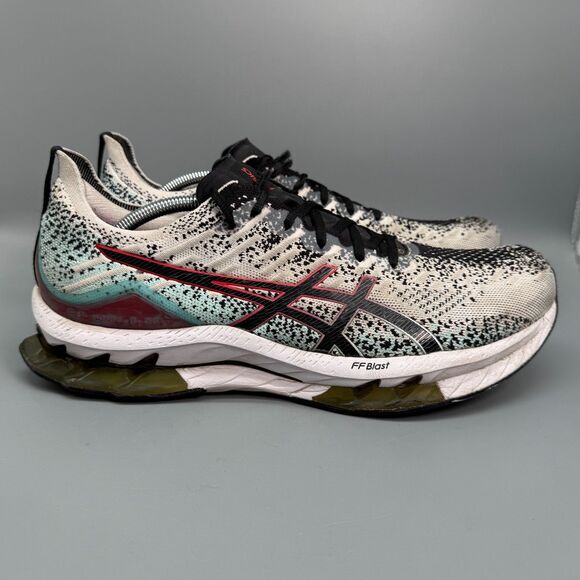 ASICS Gel-Kinsei Blast Men's 13 White Black Low Top Athletic Running Sneakers